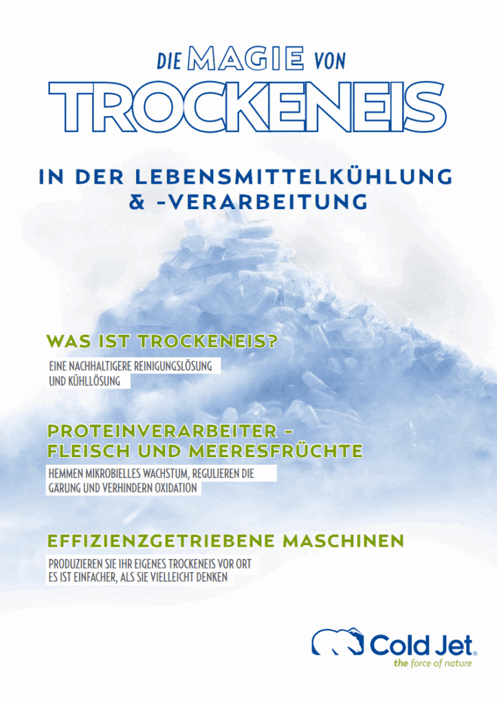 Magazin uber Trockeneis in der Lebensmittelverarbeitung Trockeneisstrahlen